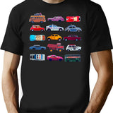 Vintage Toy Cars T-Shirt for Men & Women, T-Shirts Graphic Tee - Black