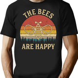 Vintage Valheim The Bees Are Happy T-Shirt for Men & Women, T-Shirts Graphic Tee - Black