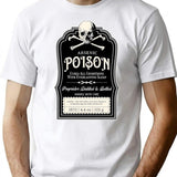 Vintage Victorian Poison Apothecary Arsenic Label Gothic T-Shirt for Men & Women, T-Shirts Graphic Tee - White