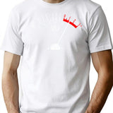 Vintage Vu Meter (Distressed White) T-Shirt for Men & Women, T-Shirts Graphic Tee - White