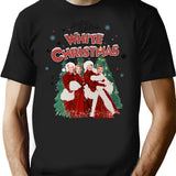 Vintage White Christmas Movie T-Shirt for Men & Women, T-Shirts Graphic Tee - Black