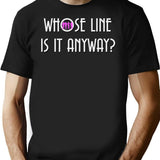 Vintage Whose Line Is It Anyway Logo T-Shirt for Men & Women, T-Shirts Graphic Tee - Black