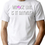 Vintage Whose Line Is It Anyway Logo T-Shirt for Men & Women, T-Shirts Graphic Tee - White