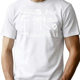 Vintage Woodworking Tools T-Shirt for Men & Women, T-Shirts Graphic Tee - White