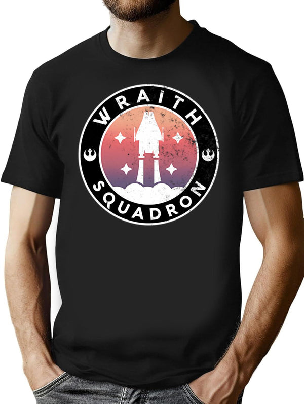 Vintage Wraith Squadron Insignia T-Shirt for Men & Women, T-Shirts Graphic Tee - Black
