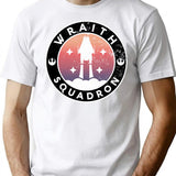 Vintage Wraith Squadron Insignia T-Shirt for Men & Women, T-Shirts Graphic Tee - White