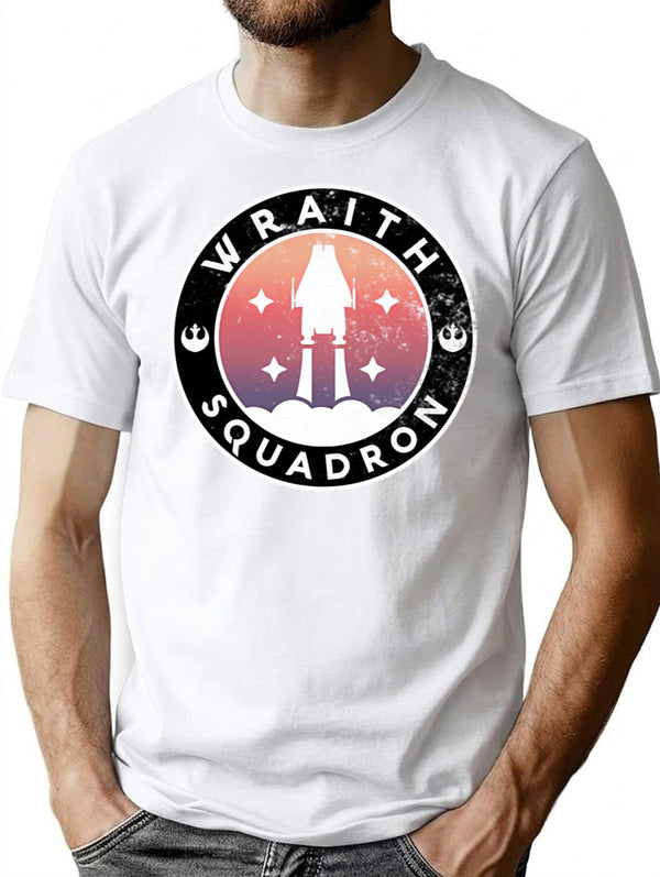 Vintage Wraith Squadron Insignia T-Shirt for Men & Women, T-Shirts Graphic Tee - White