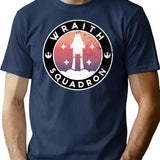 Vintage Wraith Squadron Insignia T-Shirt for Men & Women, T-Shirts Graphic Tee - Navy