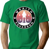 Vintage Wraith Squadron Insignia T-Shirt for Men & Women, T-Shirts Graphic Tee - Green