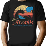 Visit Arrakis - Vintage Distressed Surf - Dune - Sci Fi T-Shirt for Men & Women, T-Shirts Graphic Tee - Black