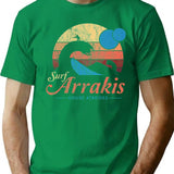 Visit Arrakis - Vintage Distressed Surf - Dune - Sci Fi T-Shirt for Men & Women, T-Shirts Graphic Tee - Green