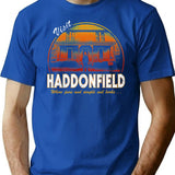 Visit Haddonfield T-Shirt for Men & Women, T-Shirts Graphic Tee - Blue