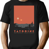 Visit Tatooine T-Shirt for Men & Women, T-Shirts Graphic Tee - Black