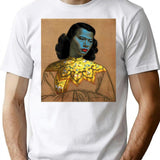 Vladimir Tretchikoff Vintage Painting Famous Art Reproduction Asian Fashion Illustration T-Shirt for Men & Women, T-Shirts Graphic Tee - White