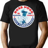 Vote Boss Hogg Dukes of Hazzard Premium Heavyweight Cotton T-Shirt - Black