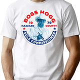 Vote Boss Hogg Dukes of Hazzard Premium Heavyweight Cotton T-Shirt - White