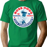 Vote Boss Hogg Dukes of Hazzard Premium Heavyweight Cotton T-Shirt - Green
