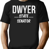 Vote Budd Dwyer For State Senator T-Shirt for Men & Women, T-Shirts Graphic Tee - Black