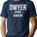 Vote Budd Dwyer For State Senator T-Shirt for Men & Women, T-Shirts Graphic Tee - Navy