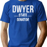 Vote Budd Dwyer For State Senator T-Shirt for Men & Women, T-Shirts Graphic Tee - Blue