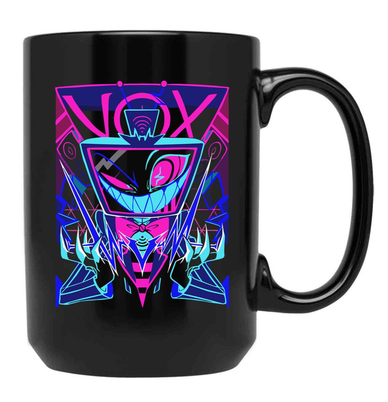 Vox Hazbin Hotel Classic Black Coffee Mug, Gift Coffee Mug
