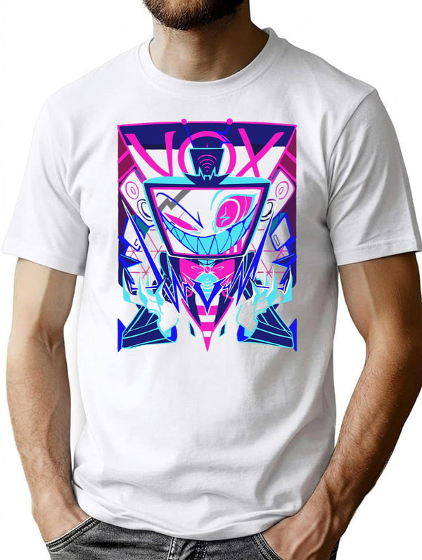 Vox Hazbin Hotel Classic Premium Heavyweight Cotton T-Shirt - White