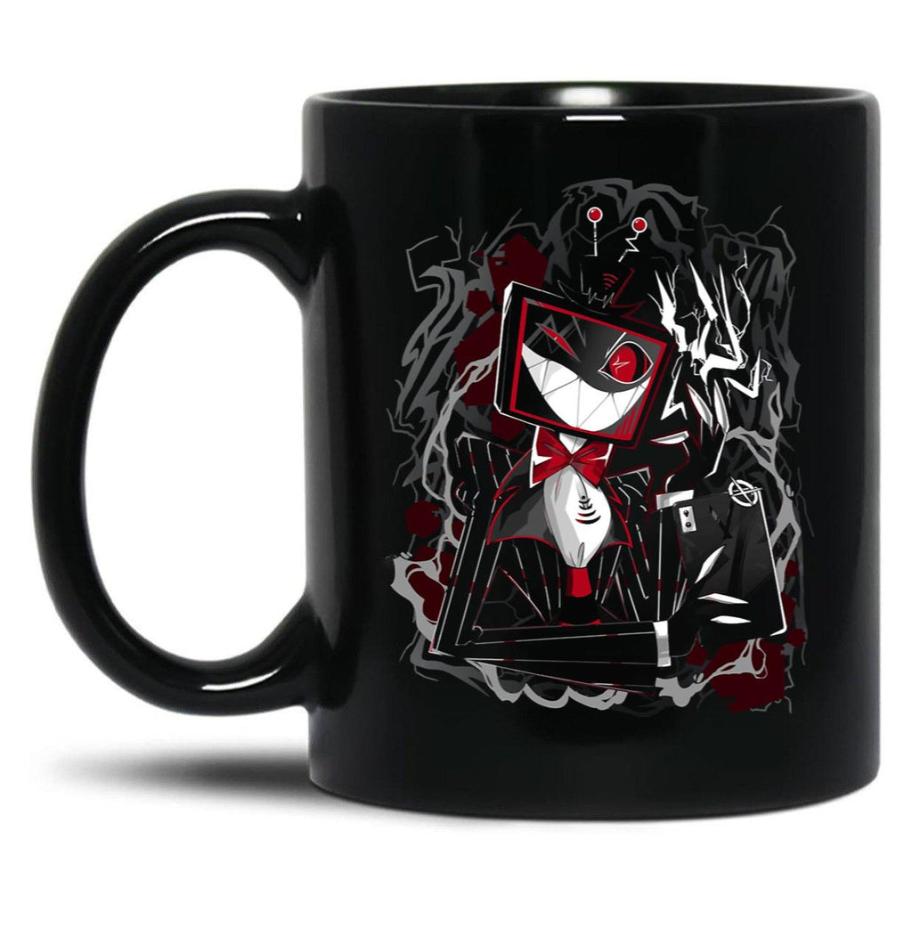 Vox Hazbin Hotel Design Essential Essential Black Coffee Mug, Gift Coffee Mug