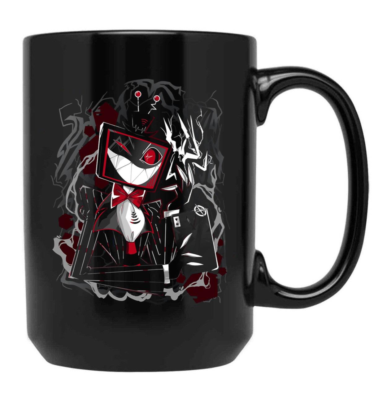 Vox Hazbin Hotel Design Essential Essential Black Coffee Mug, Gift Coffee Mug