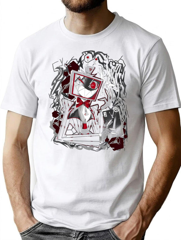 Vox Hazbin Hotel Shirt Design Essential Essential Premium Heavyweight Cotton T-Shirt - White