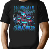 Vox Professional Gaslighter Hazbin Hotel Premium Heavyweight Cotton T-Shirt - Black