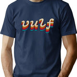 Vulf Vintage T-Shirt for Men & Women, T-Shirts Graphic Tee - Navy