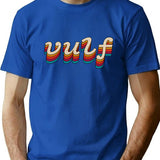 Vulf Vintage T-Shirt for Men & Women, T-Shirts Graphic Tee - Blue