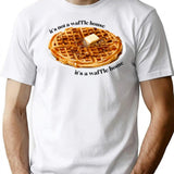 Waffle Home T-Shirt for Men & Women, T-Shirts Graphic Tee - White