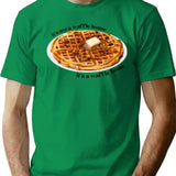 Waffle Home T-Shirt for Men & Women, T-Shirts Graphic Tee - Green