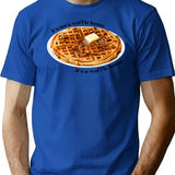 Waffle Home T-Shirt for Men & Women, T-Shirts Graphic Tee - Blue