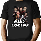 Wand Erection Parody Shirt T-Shirt for Men & Women, T-Shirts Graphic Tee - Black