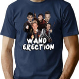 Wand Erection Parody Shirt T-Shirt for Men & Women, T-Shirts Graphic Tee - Navy