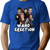 Wand Erection Parody Shirt T-Shirt for Men & Women, T-Shirts Graphic Tee - Blue