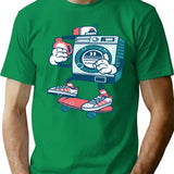 Washing Machine T-Shirt for Men & Women, T-Shirts Graphic Tee - Green