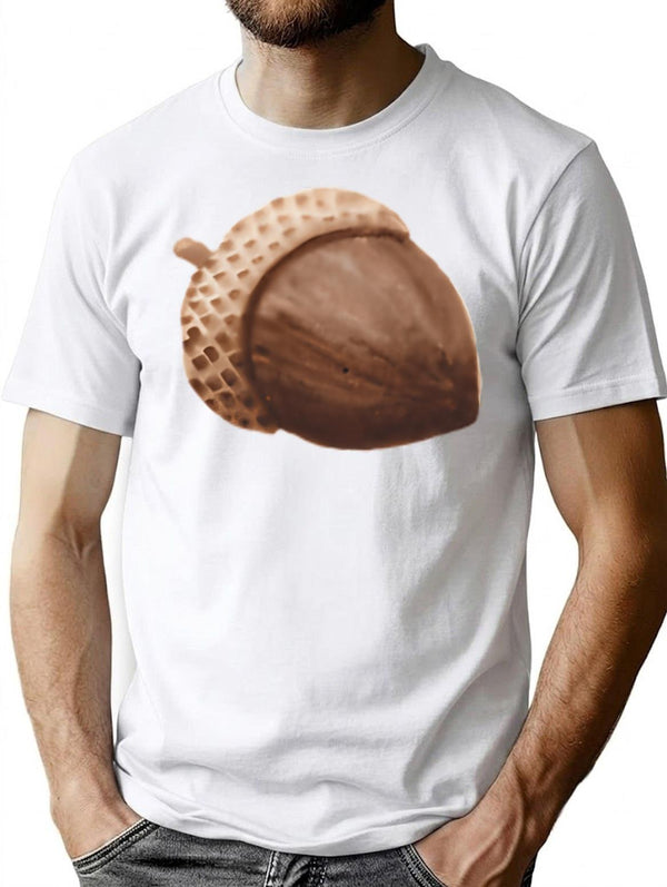 Watercolor Acorn T-Shirt for Men & Women, T-Shirts Graphic Tee - White