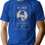 Wc Fields - Creme T-Shirt for Men & Women, T-Shirts Graphic Tee - Blue