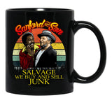 We Buy And Sell Junk Son In Sanford City Funny And Meme Black Coffee Mug, Gift Coffee Mug - Black