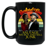 We Buy And Sell Junk Son In Sanford City Funny And Meme Black Coffee Mug, Gift Coffee Mug