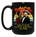 We Buy And Sell Junk Son In Sanford City Funny And Meme Black Coffee Mug, Gift Coffee Mug