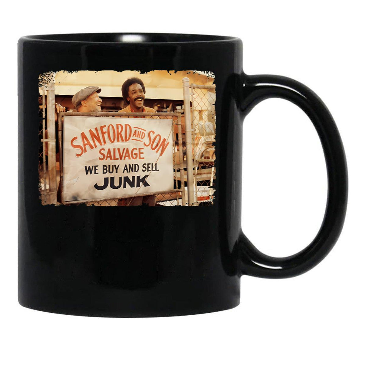 We Buy And Sell Junk Black Coffee Mug, Gift Coffee Mug - Black