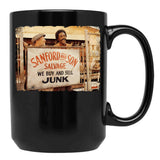 We Buy And Sell Junk Black Coffee Mug, Gift Coffee Mug