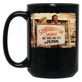 We Buy And Sell Junk Black Coffee Mug, Gift Coffee Mug