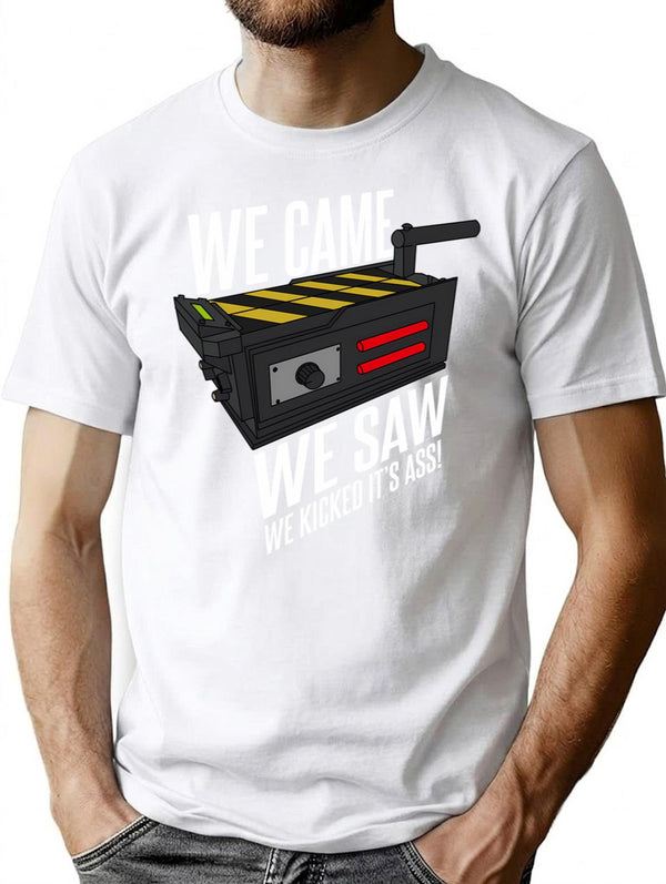 We Came We Saw We Kicked Its Ass Premium Heavyweight Cotton T-Shirt - White