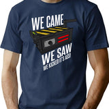 We Came We Saw We Kicked Its Ass Premium Heavyweight Cotton T-Shirt - Navy