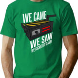We Came We Saw We Kicked Its Ass Premium Heavyweight Cotton T-Shirt - Green
